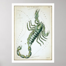 Póster Astrología Zodiaco Escorpio