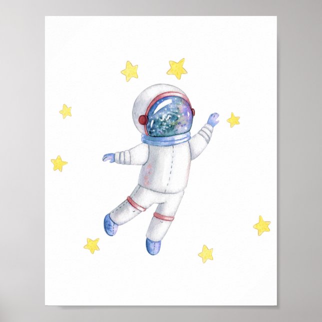 Póster Astronaut wall decor, Earth wall decor poster (Frente)