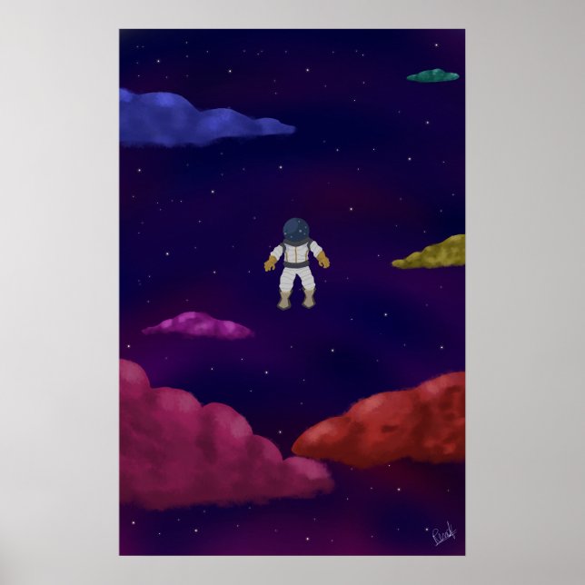 Póster Astronauta a deriva (Frente)