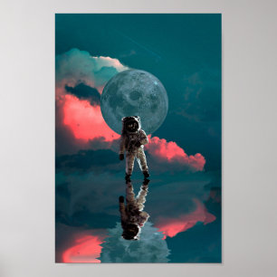 Póster Astronauta astronauta astronauta espacio artístico