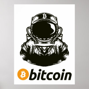 Póster Astronauta BITCOIN-Crypto