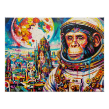 ASTRONAUTA-CHIMPANCÉ STEAMPUNK 3