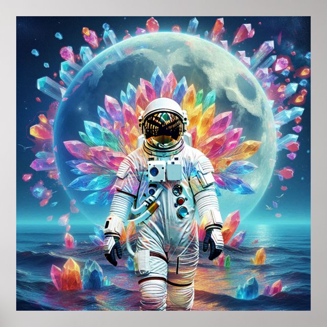 Póster Astronauta Crystal Dream (Frente)