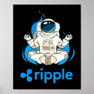 Póster Astronauta De Criptocurrency-Crypto XRP Rípica