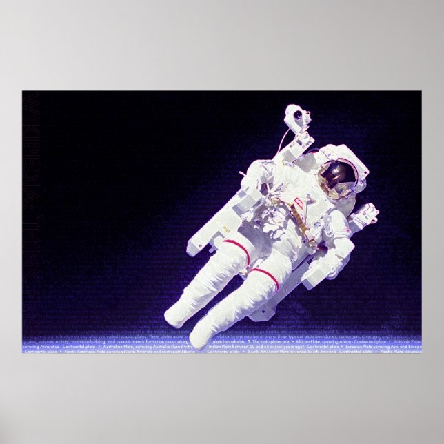 Póster Astronauta de Estados Unidos (Frente)