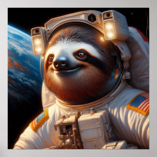 Póster Astronauta de Sloth