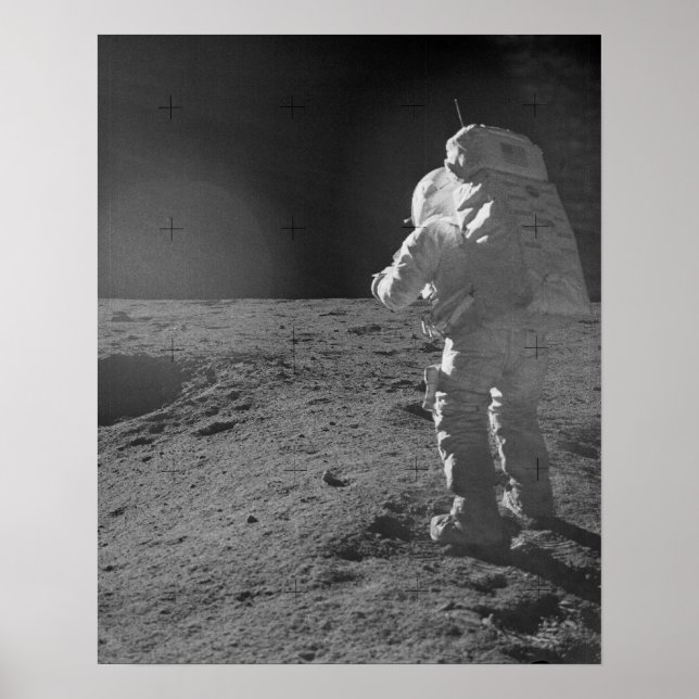 Póster Astronauta del Apolo 14 en la luna (Frente)