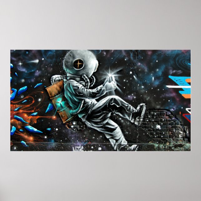 Póster Astronauta del graffiti (Frente)