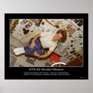 Póster Astronauta Eileen M. Collins-floats
