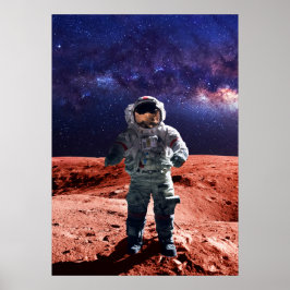 Póster Astronauta en Marte - Poster