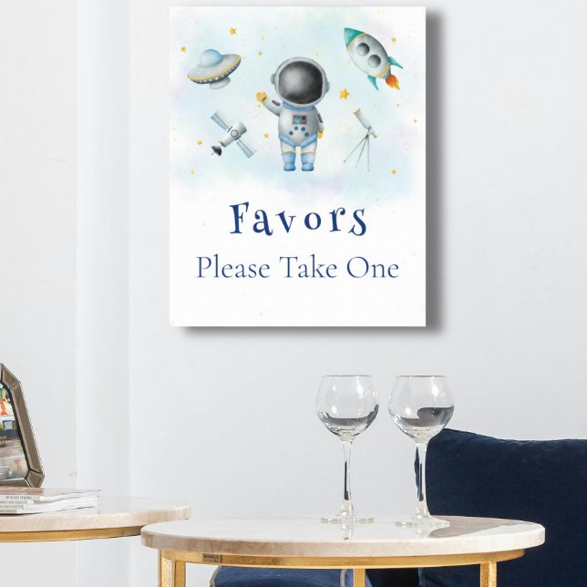 Póster Astronauta espacial Boy cohetes estrellas Favor (Subido por el creador)