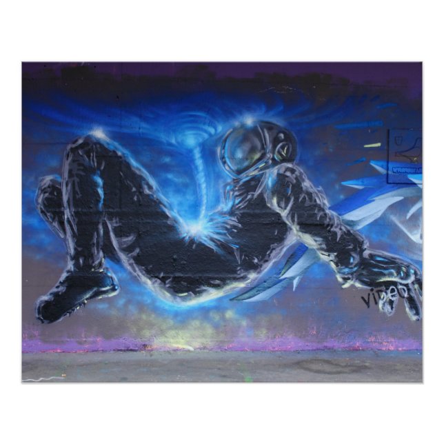 Póster Astronauta flotante (Anverso)