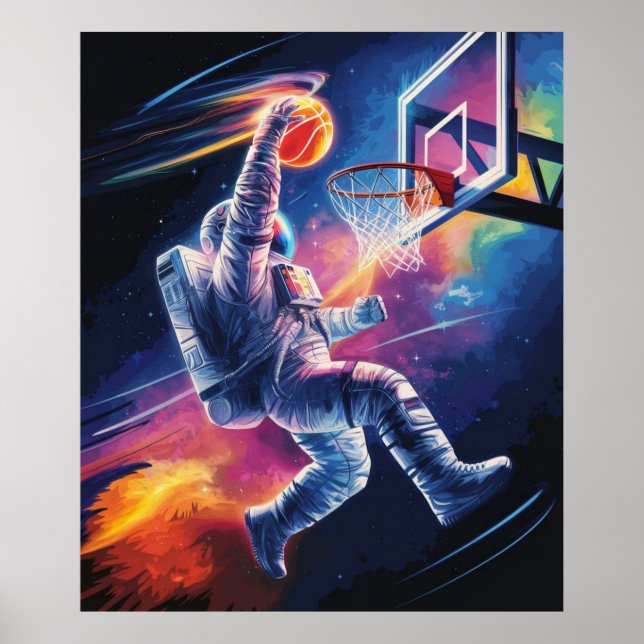 Póster Astronauta hace un mate (Frente)