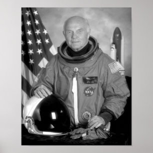 Póster Astronauta John Glenn
