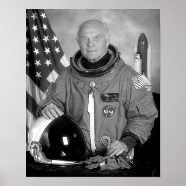 Póster Astronauta John Glenn (Frente)