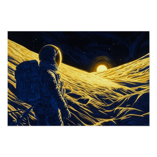 Póster Astronauta mujer (Anverso)