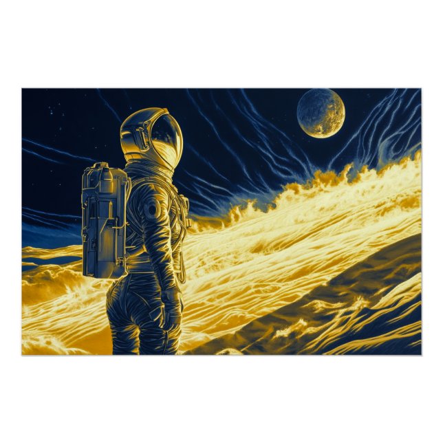 Póster Astronauta mujer (Anverso)
