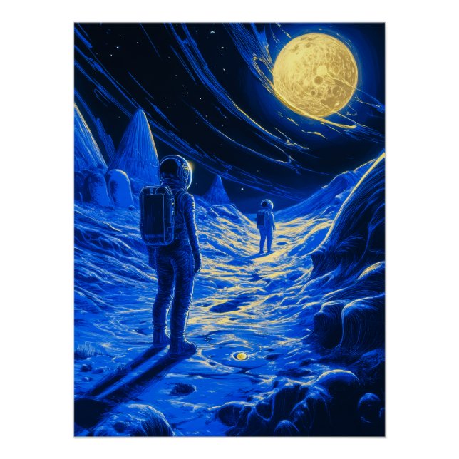 Póster Astronauta mujer (Anverso)