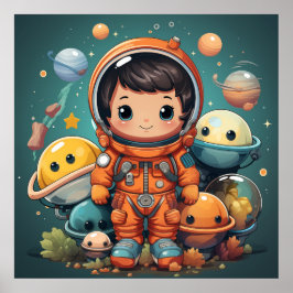 Póster Astronauta poster