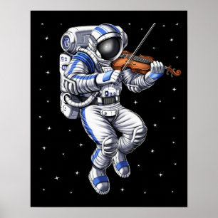 Póster Astronauta Violin Player