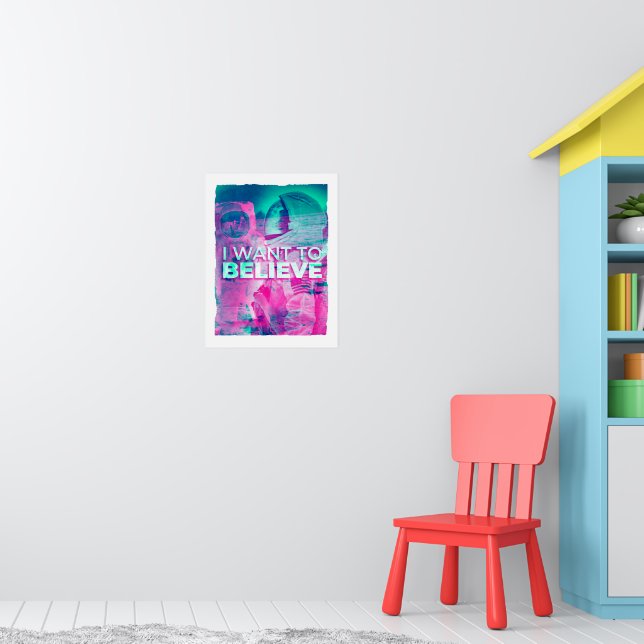 Póster Astronautas que quiero creer (Guardería 1)