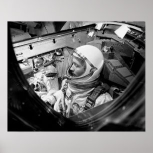 Póster Astronautas sentados en Gemini 4