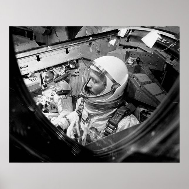 Póster Astronautas sentados en Gemini 4 (Frente)