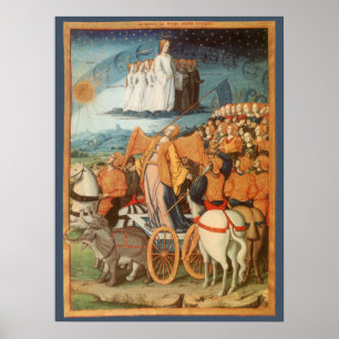 Póster Astronomía Celeste Vintage Poder de los Cielos