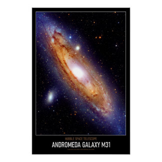 Póster Astronomía de alta resolución Andromeda Galaxia M3