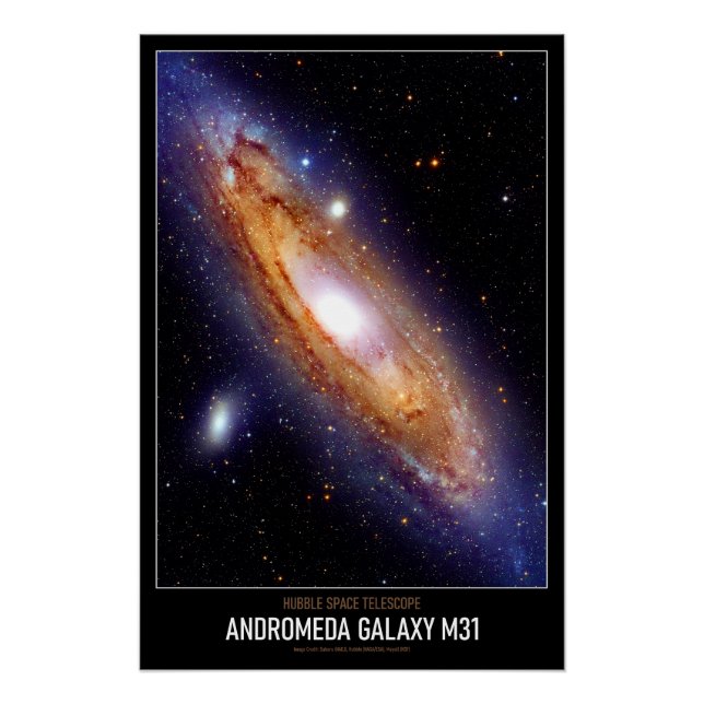 Póster Astronomía de alta resolución Andromeda Galaxia M3 (Anverso)
