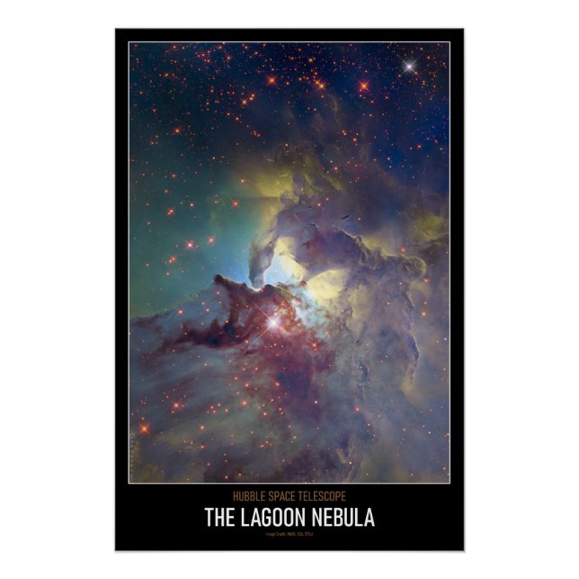 Póster Astronomía De Alta Resolución La Nebulosa Laguna (Anverso)