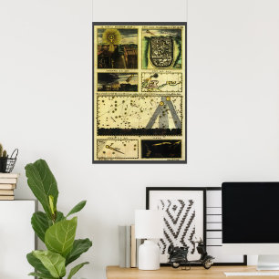 Póster Astronomía de época, Stella Magorum, Estrellas Cel