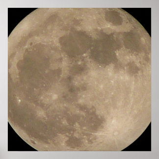 Póster Astronomía Poster lunar Poster Luna llena