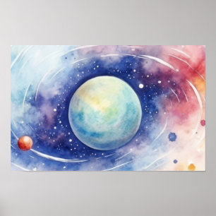 Póster Astronomía universo nebulosa. PEQUEÑO