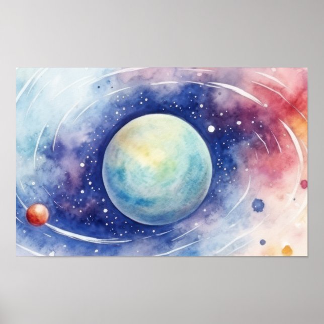 Póster Astronomía universo nebulosa. PEQUEÑO (Frente)