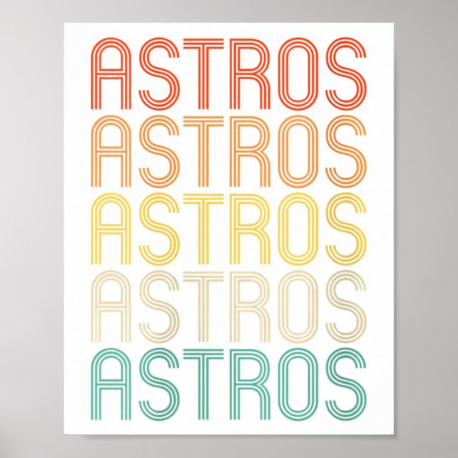 Póster Astros femeninos  (Frente)