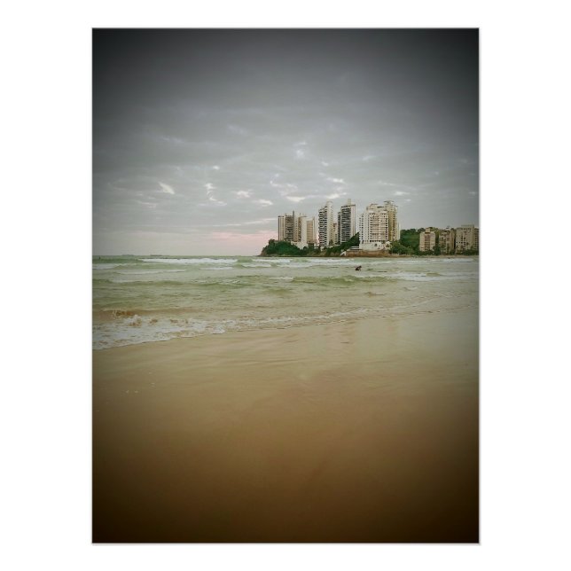 Póster Astúrias Beach Guarujá Brasil (Anverso)