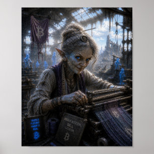 Póster Astuta / Tejedora / Fábrica Textil