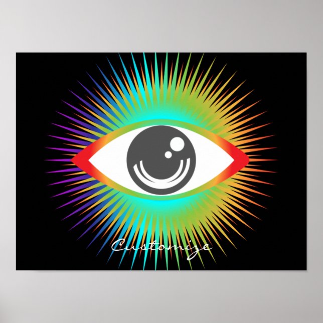 Póster Astuto de ver a Alien Eye Thunder_Cove (Frente)