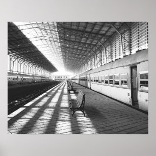 Póster Asuán Egipto, Estación de tren de la represa del I