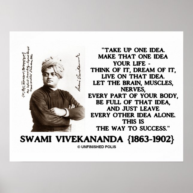 Póster Asumir Una Idea Hacer Que La Idea Sea Tu Cotizació (Frente)