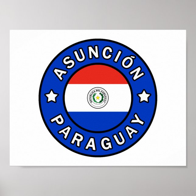 Póster Asunción Paraguay (Frente)