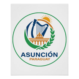 Póster Asuncion Paraguay South America