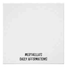 Póster ASUNTOS BIBLES DIARIOS Cristianos Personalizados