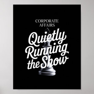 Póster Asuntos Corporativos - Manejo silencioso del progr