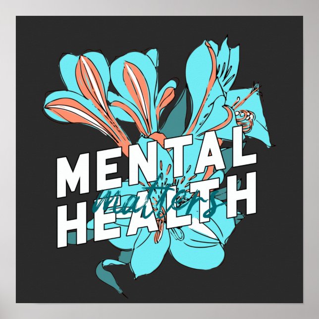 Póster Asuntos de salud mental (Frente)
