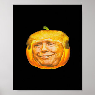 Póster Asustado diseño de la fiesta de la calabaza de Tru