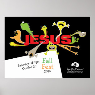 Póster Asustado Jesús