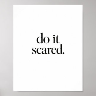 Póster Asustar - Poster motivacional Minimalista