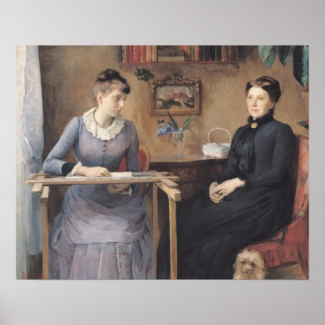 Póster At Home or Intimacy, 1885 (Frente)